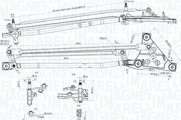  Mechanizm wycieraczek Volvo S40 2