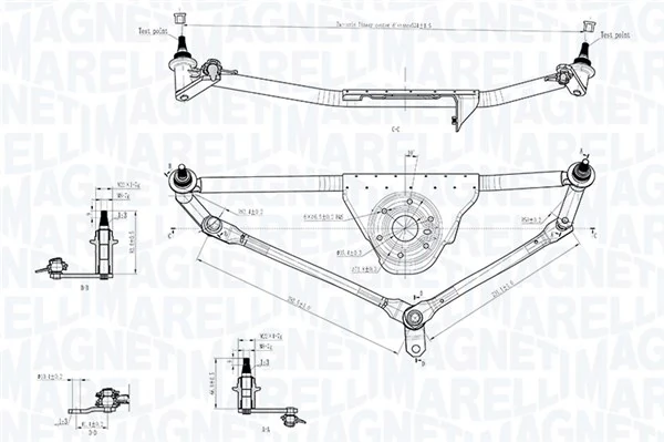 Mechanizm wycieraczek BMW 3 