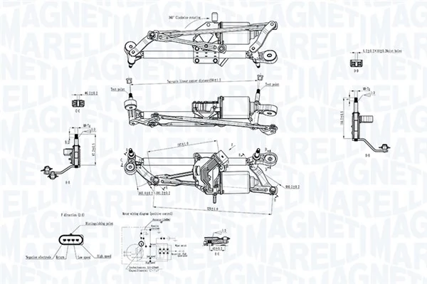 Mechanizm wycieraczek Opel Corsa E