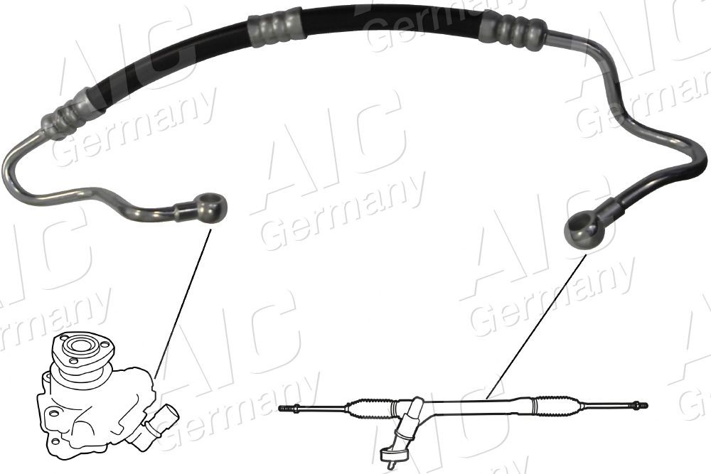 Przewód hydraulicznego układu wspomagania wysokiego ciśnienia, od pompy do maglownicy (mechanizmu) do BMW 3  E36