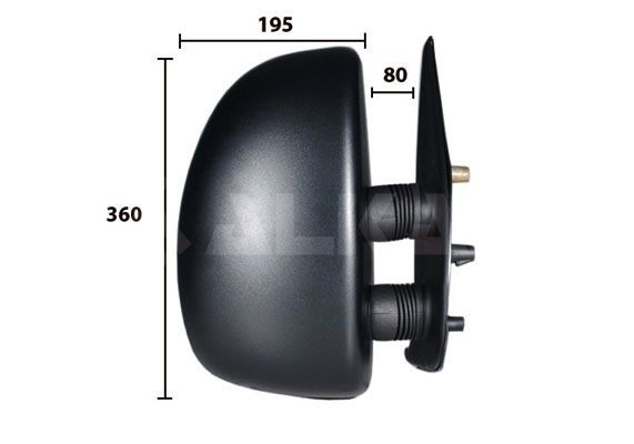 9255961 Alkar Lusterko wsteczne prawe
