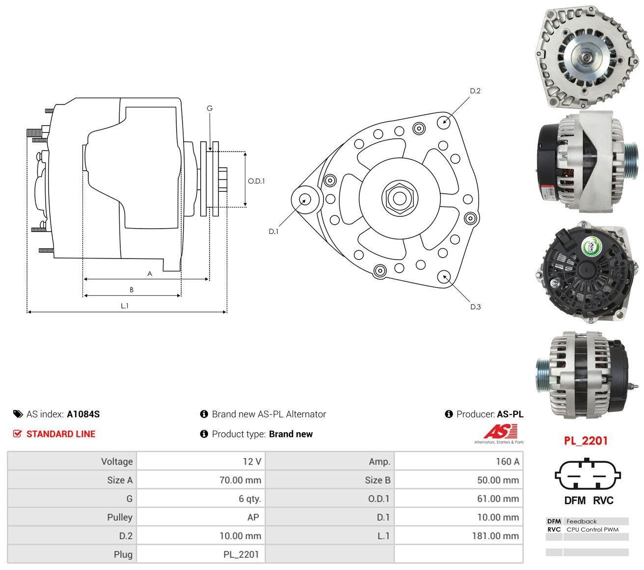 Alternator Cadillac Escalade III SUV (GMT 900) (2006 - 2014) cena, od 240,31 USD