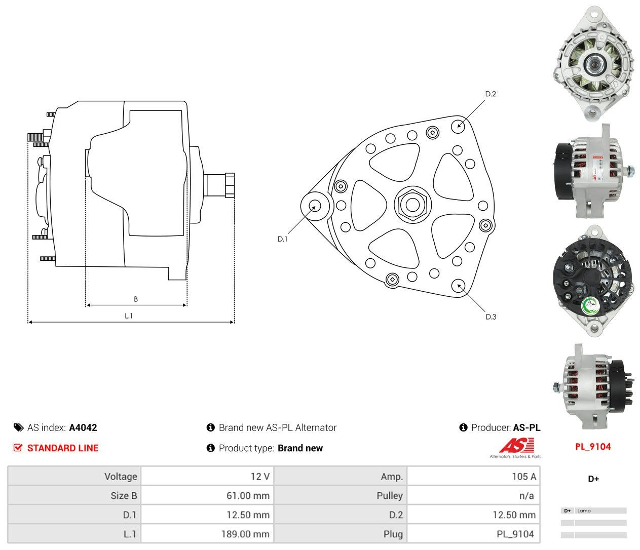 A4042 As-pl Alternator
