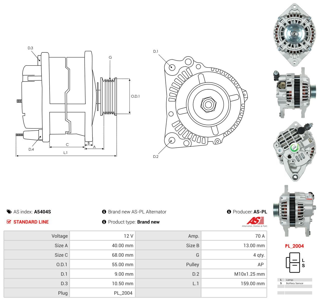  Alternator Mazda 323 