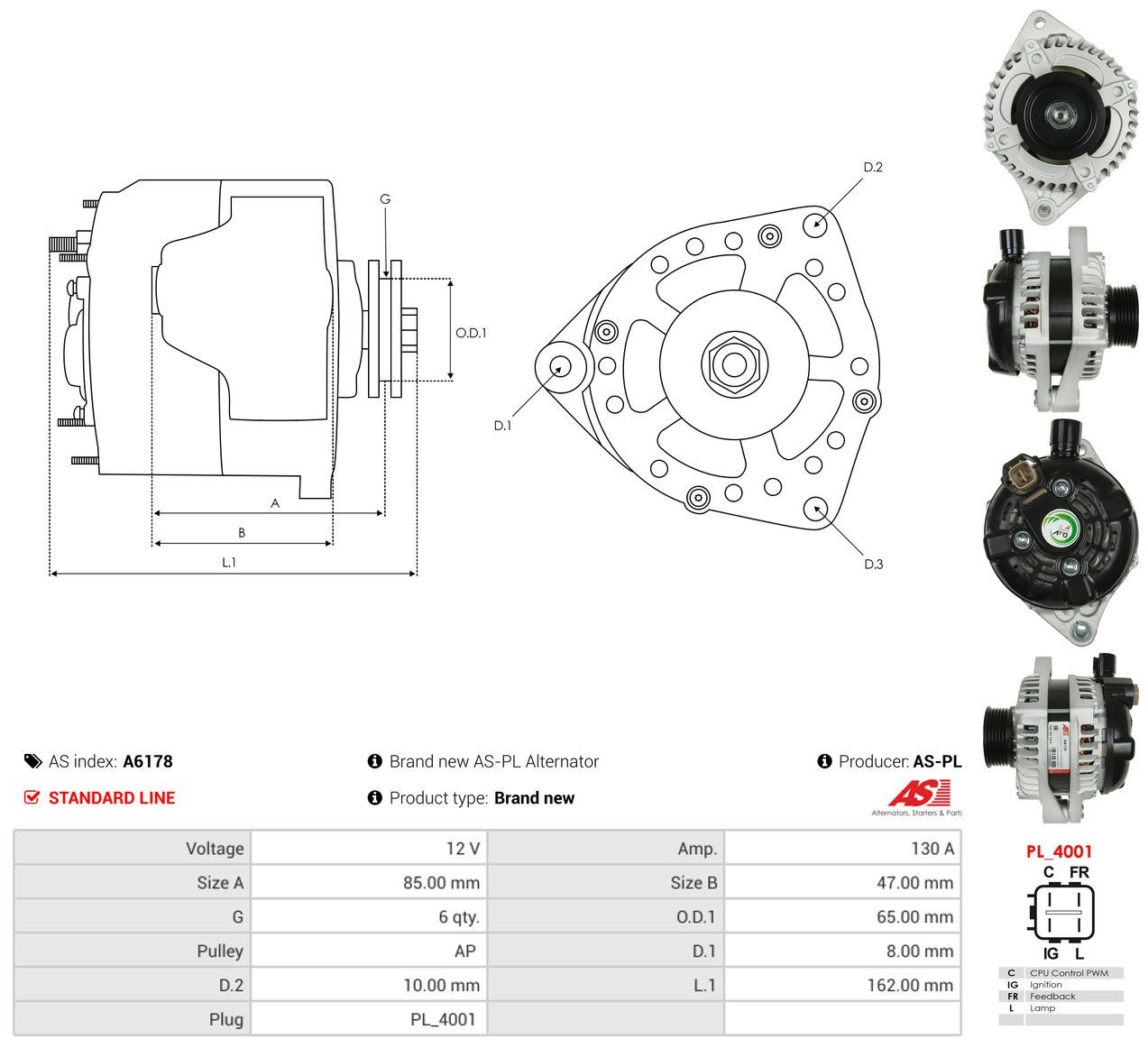 Do koszyka Alternator Honda Pilot I 