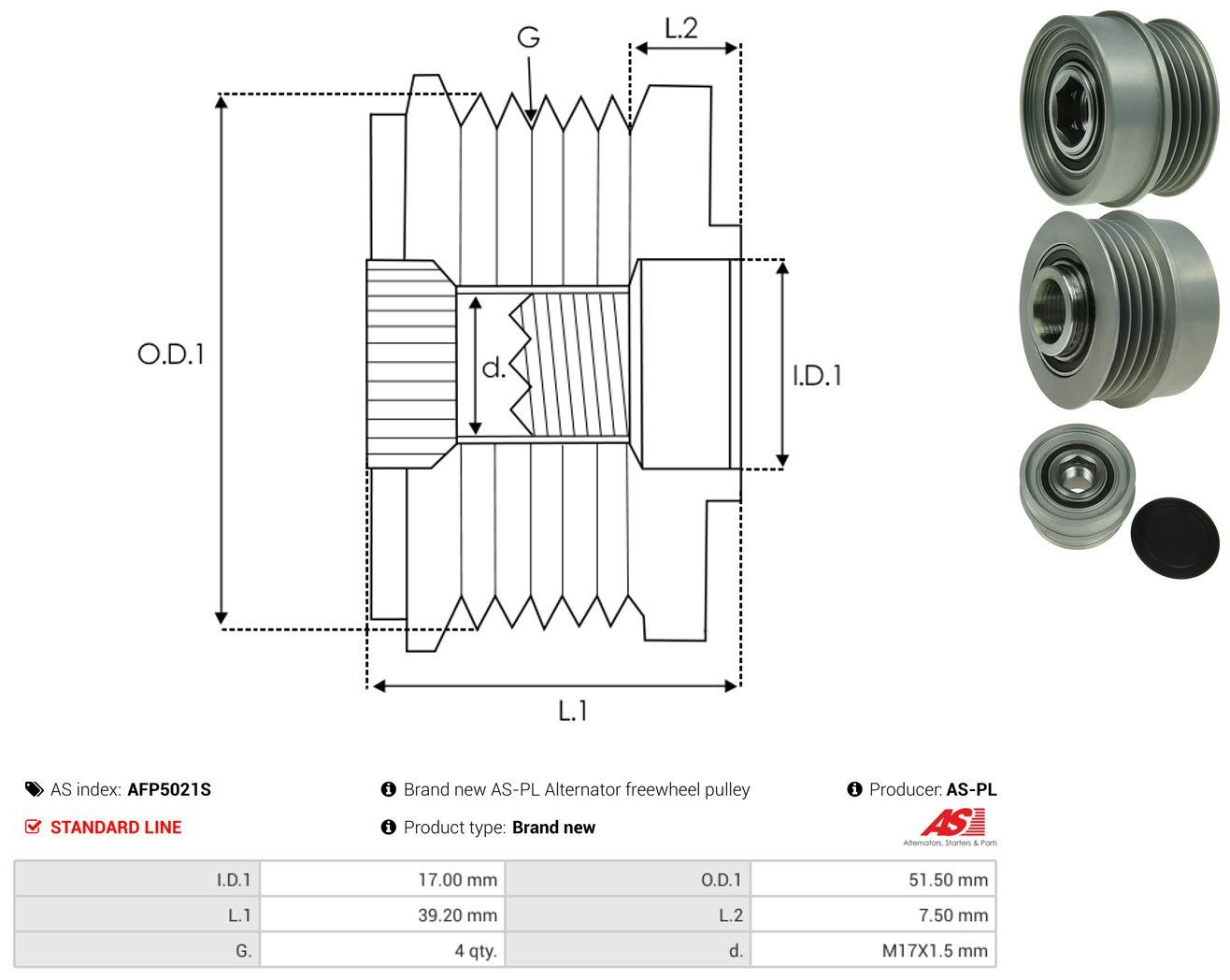  Koło pasowe alternatora Ford Fusion 