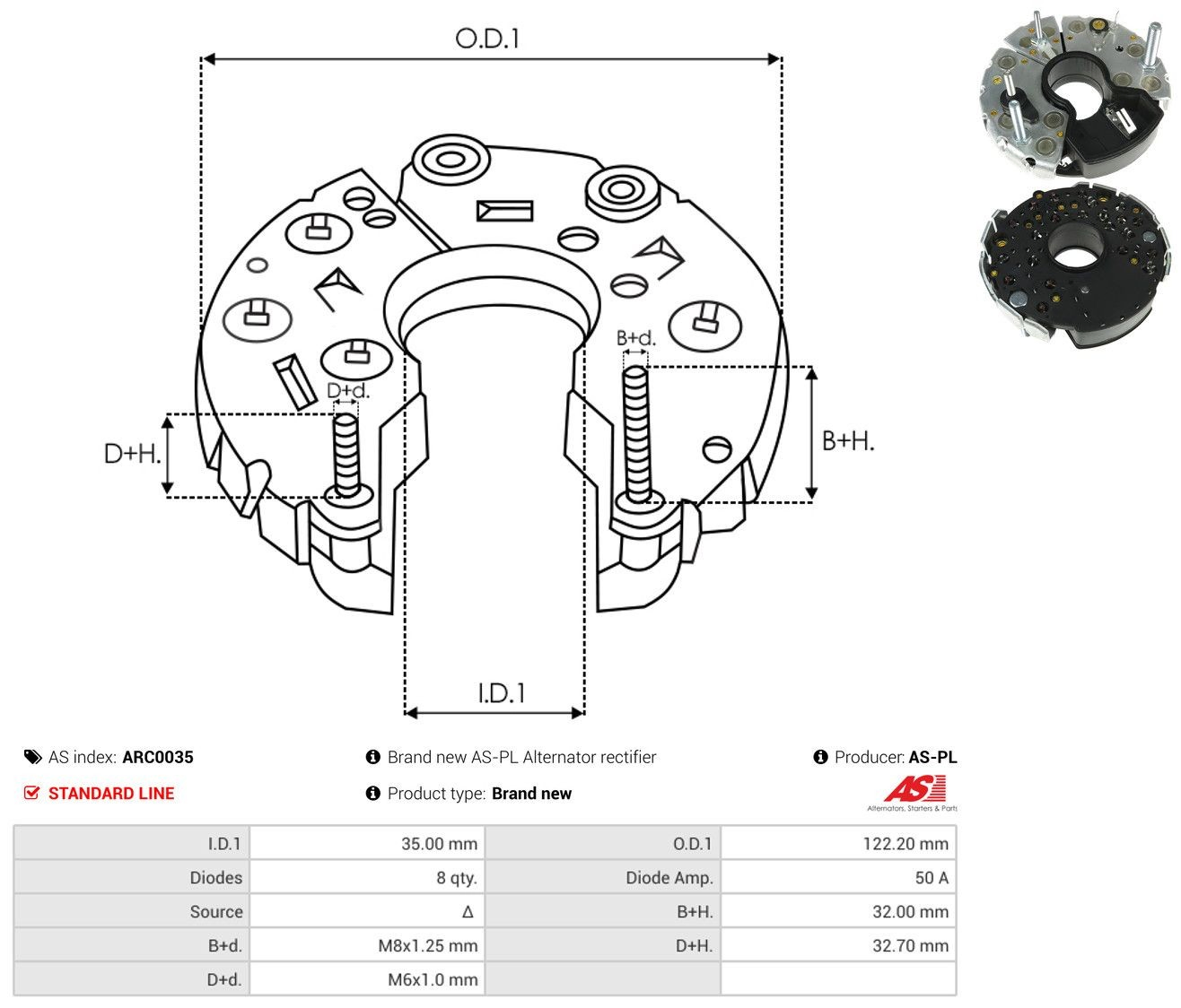  Mostek prostowniczy alternatora = Moster diodowy alternatora Iveco Eurocargo 1