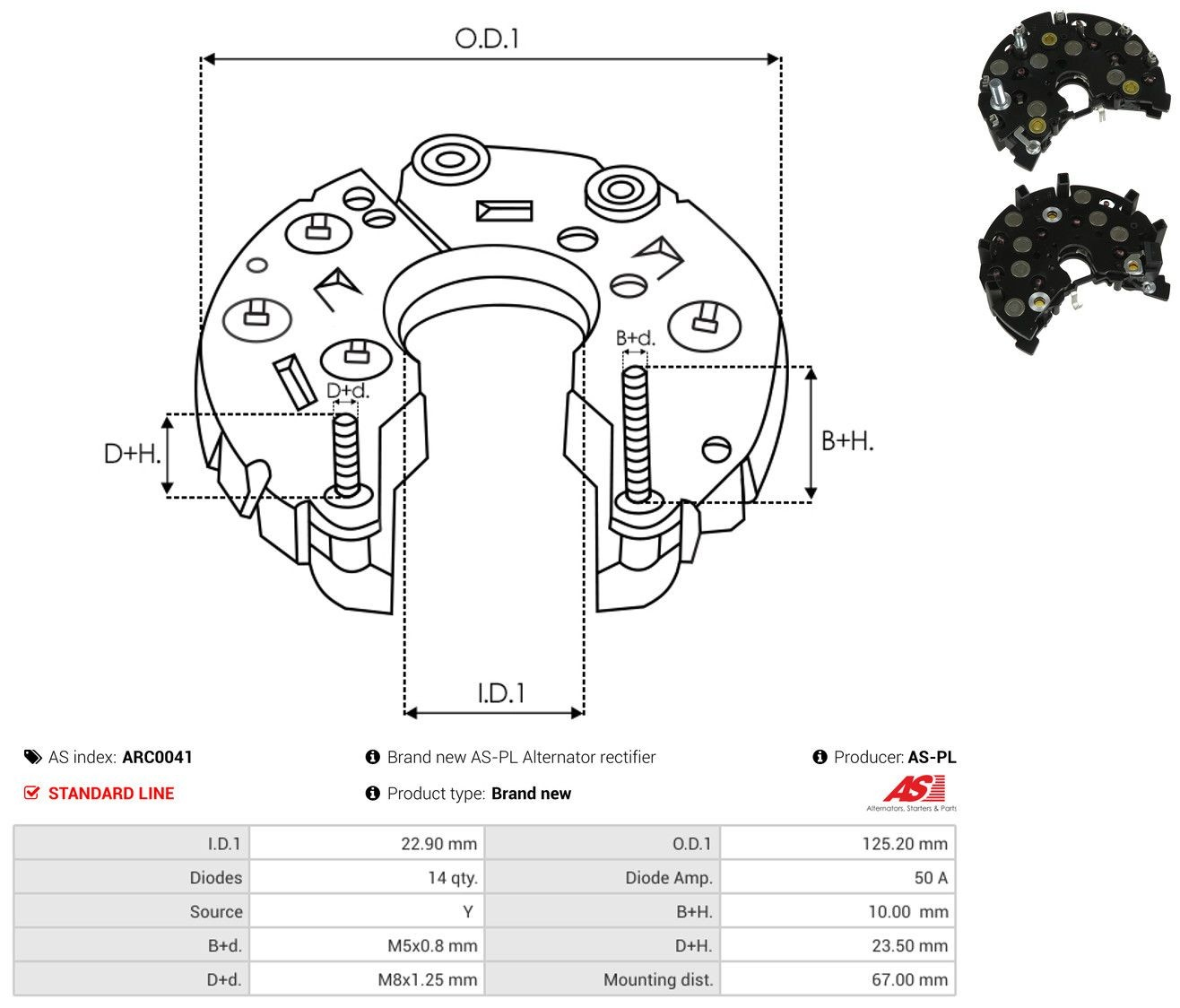 Do koszyka Mostek prostowniczy alternatora = Moster diodowy alternatora Fiat Tempra  159
