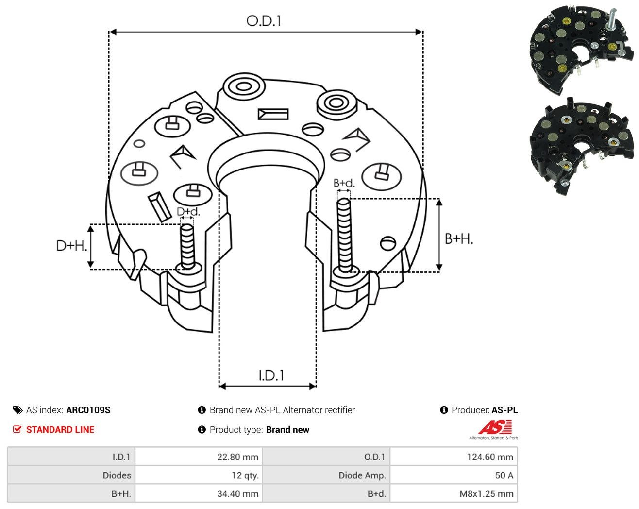  Mostek prostowniczy alternatora = Moster diodowy alternatora BMW 7 