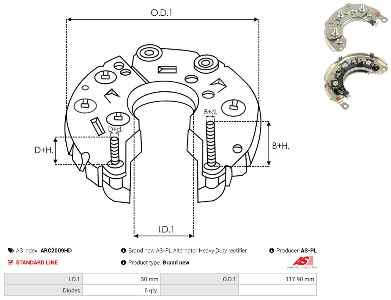 Do koszyka Mostek prostowniczy alternatora = Moster diodowy alternatora Opel Combo A 