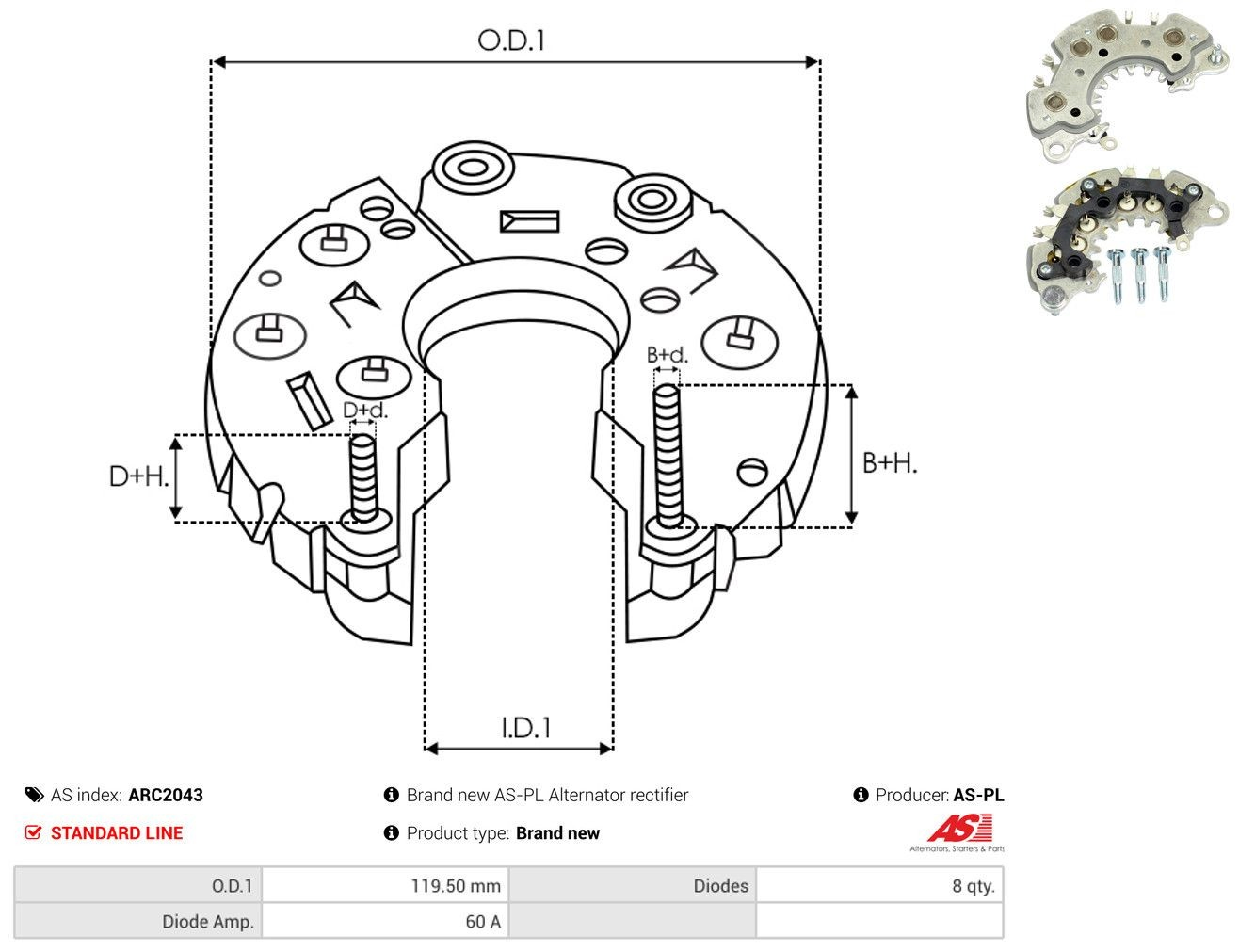  Mostek prostowniczy alternatora = Moster diodowy alternatora Nissan Maxima 