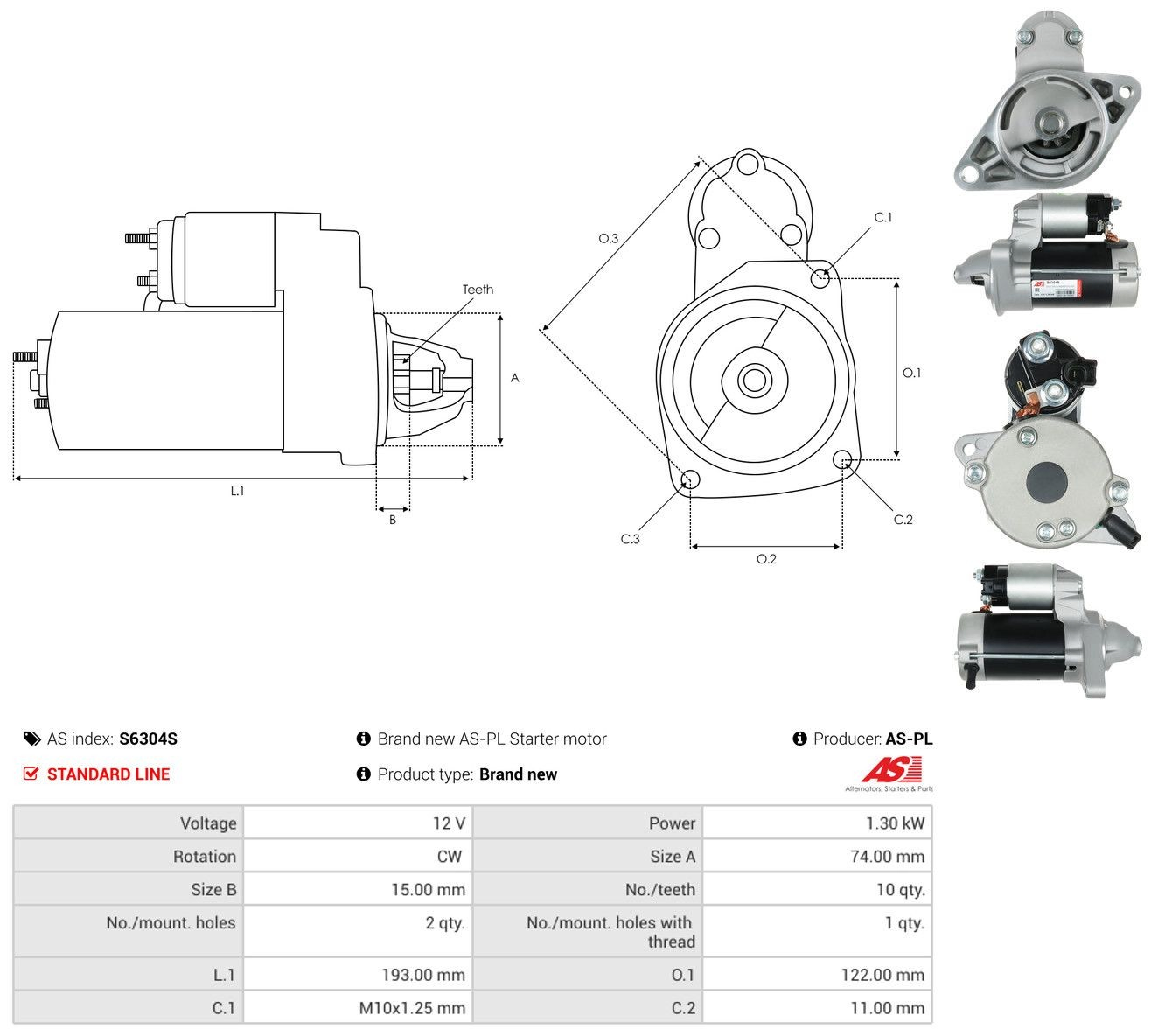 Rozrusznik Toyota 2810037110 cena, od 189,95 USD