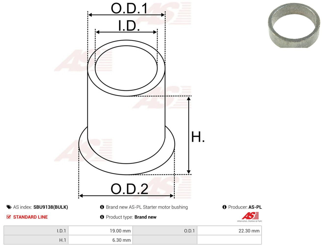 Tuleja rozrusznika Mazda Tribute SUV (EP) (2000 - 2004) cena, od 0,49 USD