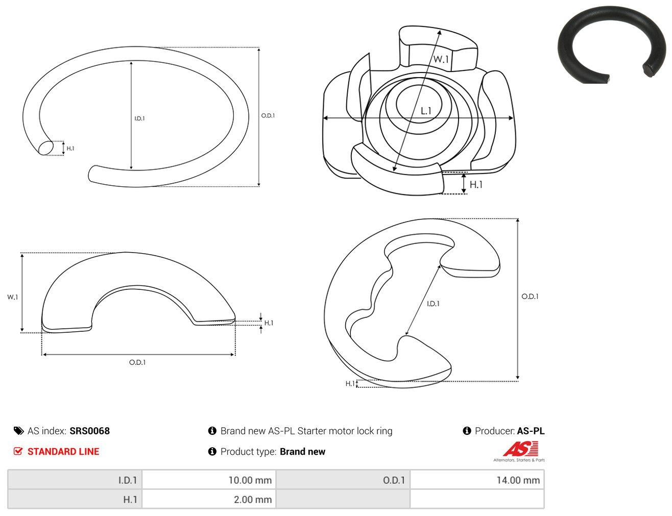 Zestaw naprawczy rozrusznika Suzuki SX4 hatchback (GY) (2006 - 2026) cena, od 1,33 USD