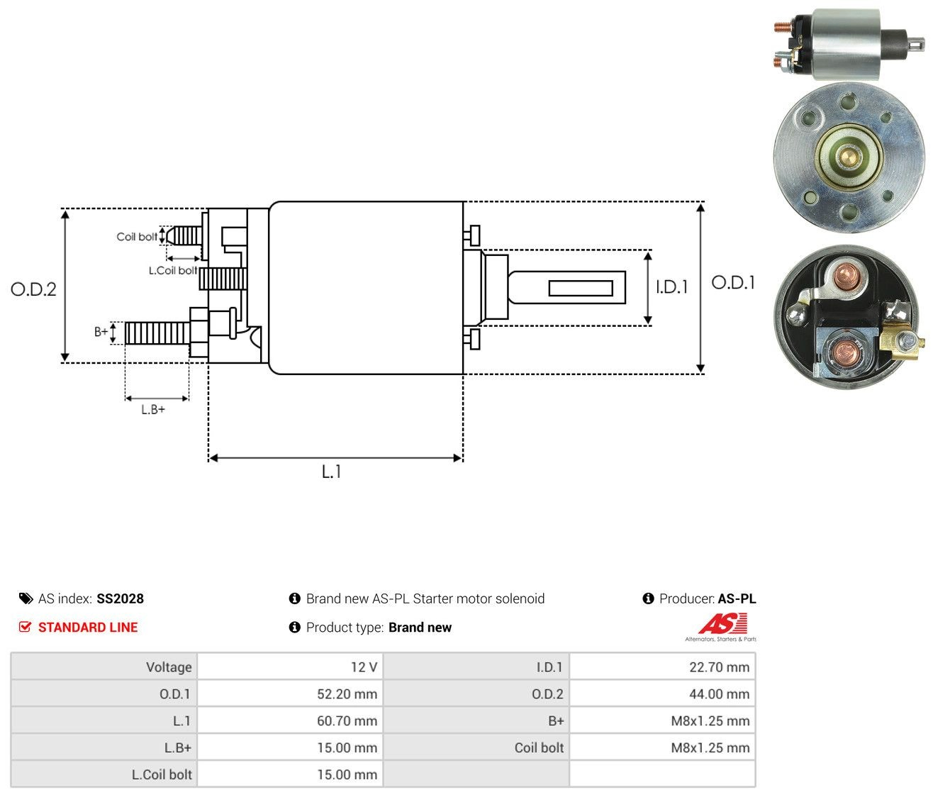 Elektromagnes rozrusznika do Nissan Qashqai I J10