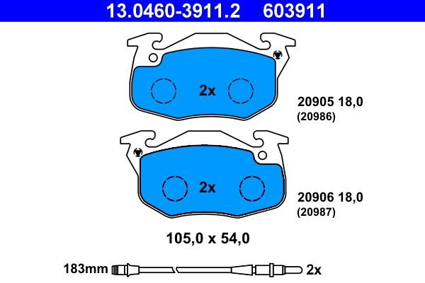 Klocki hamulcowe przednie tarczowe Peugeot/Citroen 425165