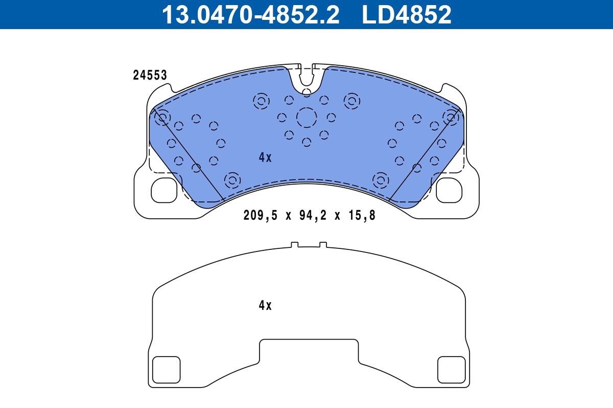 Klocki hamulcowe przednie tarczowe 9Y0698151AS VAG