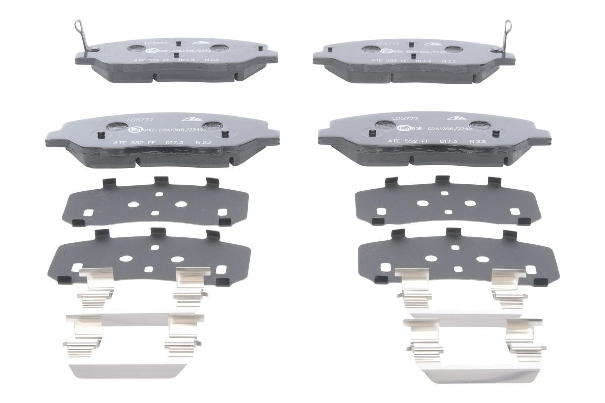 Klocki hamulcowe przednie tarczowe 581012BA20 Hyundai/Kia