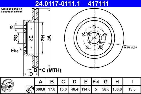 Do koszyka Tarcza hamulcowa tylna Subaru Outback V B15, BS