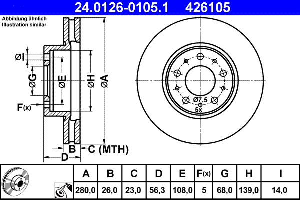 Tarcza hamulcowa przednia Volvo 740 sedana (744) (1983 - 1992) cena, od 54,41 USD