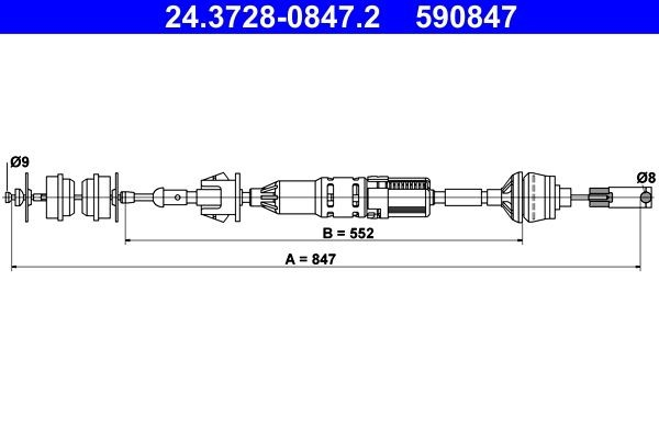 Linka sprzęgła do Peugeot 406 8C