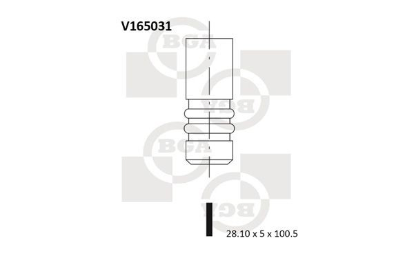 V165031 BGA Zawór wydechowy
