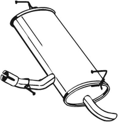 145261 Bosal Tłumik, tylna część