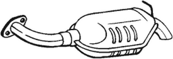 171019 Bosal Tłumik, tylna część
