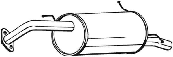 Tłumik, tylna część do Mazda 323 F IV BG