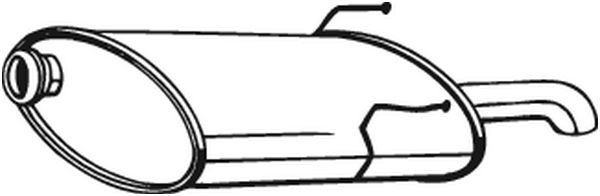 Tłumik, tylna część do Peugeot 406  8E, F