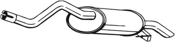 Tłumik, tylna część Renault Clio SYMBOL sedana (LB0, LB1, LB2) (1998 - 2008) cena, od 80,45 USD