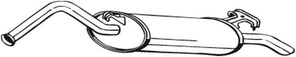 Tłumik, tylna część do Audi 100 C4 4A2