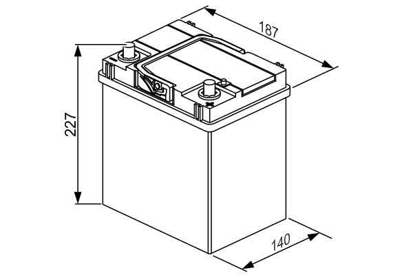 Bateria (akumulator) 0092S40180 Bosch