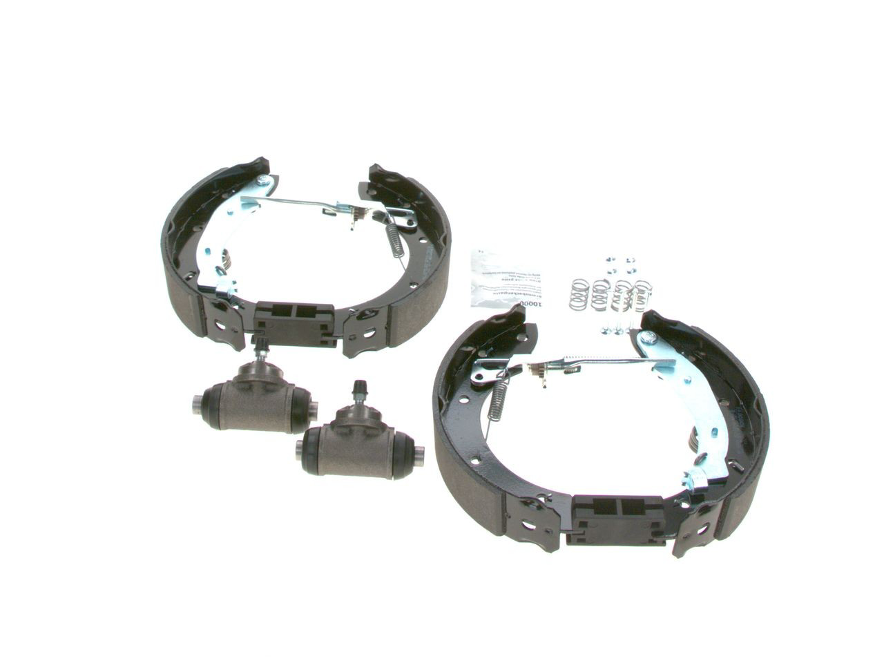 Klocki hamulcowe tylne bębnowe, kompletne z cylindrami, zestaw 0204114556 Bosch