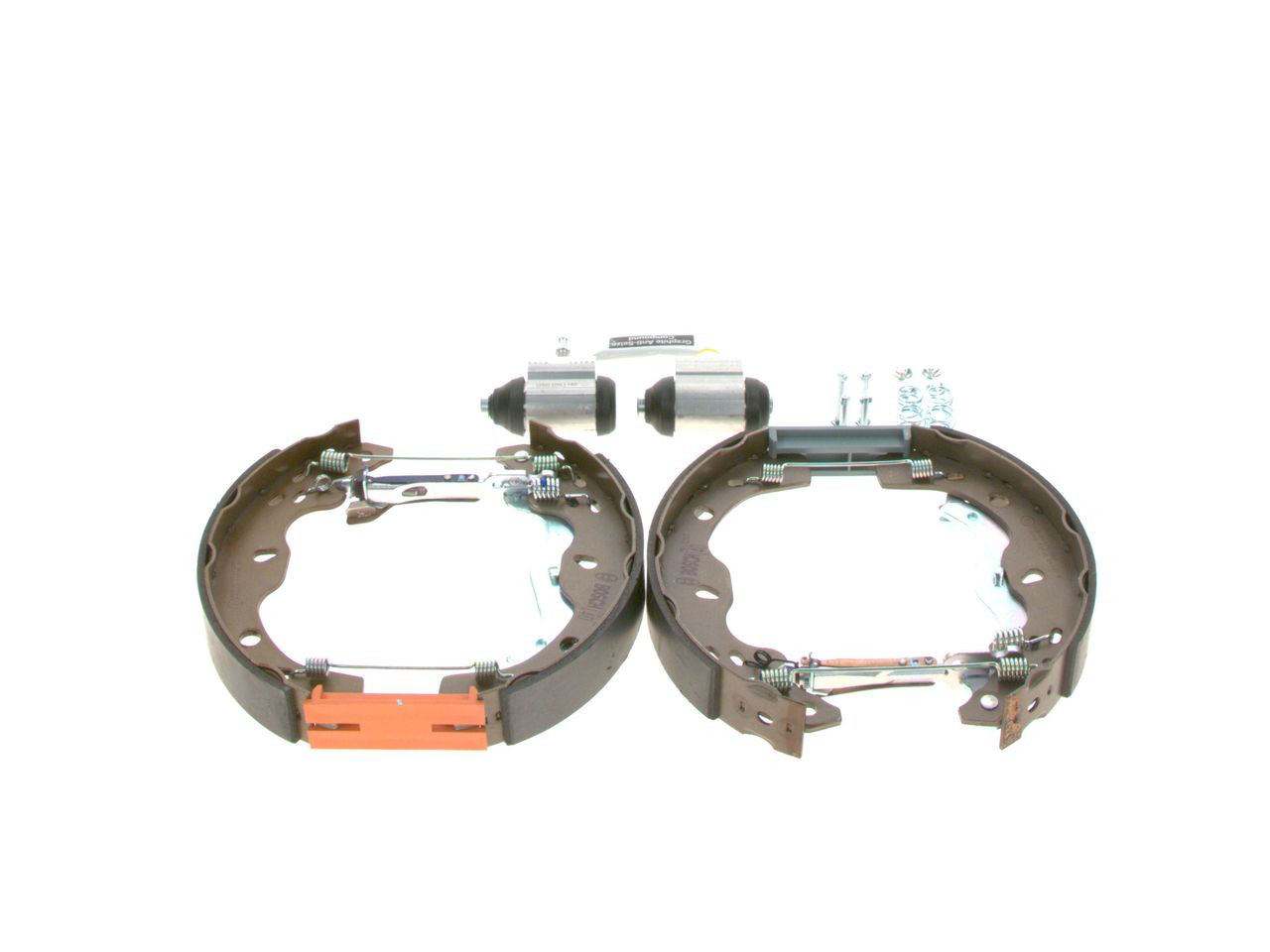 Klocki hamulcowe tylne bębnowe, kompletne z cylindrami, zestaw 0204114678 Bosch