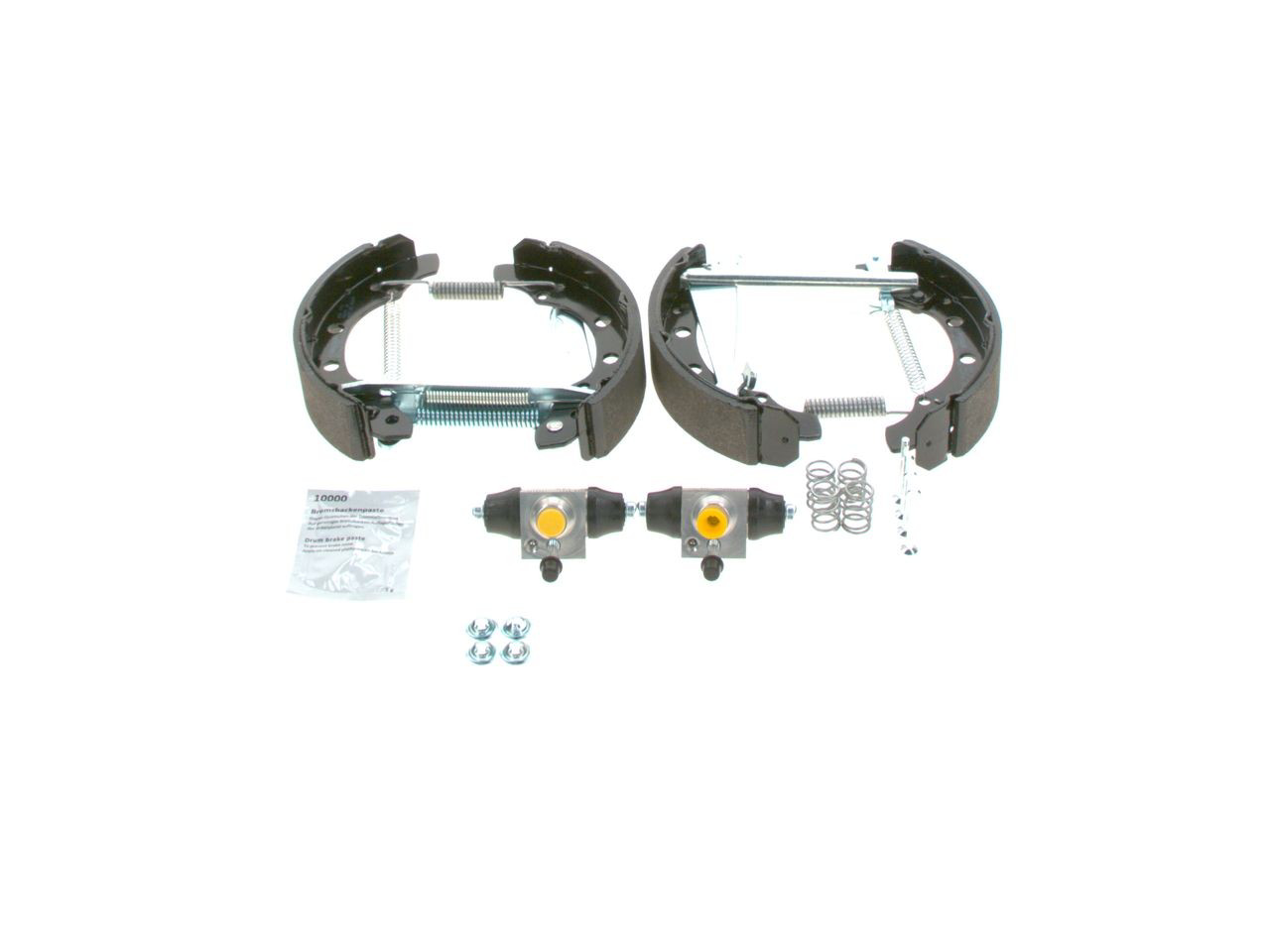 Klocki hamulcowe tylne bębnowe, kompletne z cylindrami, zestaw Bosch 0204114682 cena, od 107,44 USD