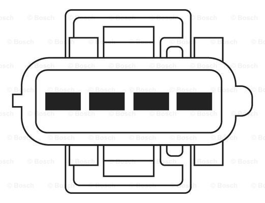 Sonda lambda czujnik tlenu przed katalizatorem lewy Bosch 0258006027