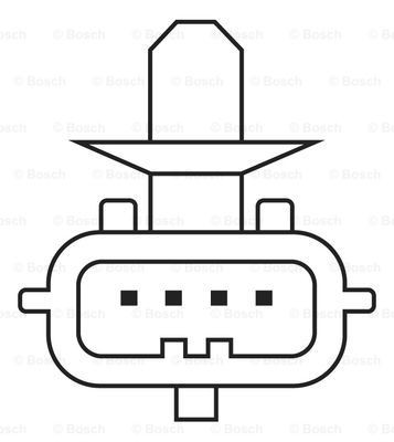 Sonda lambda czujnik tlenu przed katalizatorem 0258006990 Bosch