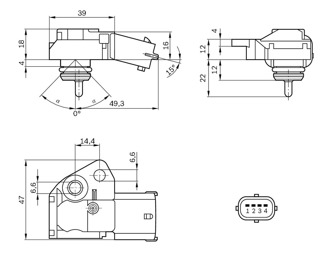 Czujnik ciśnienia w kolektorze ssącym, MAP Bosch 0261230109 cena, od 34,64 USD