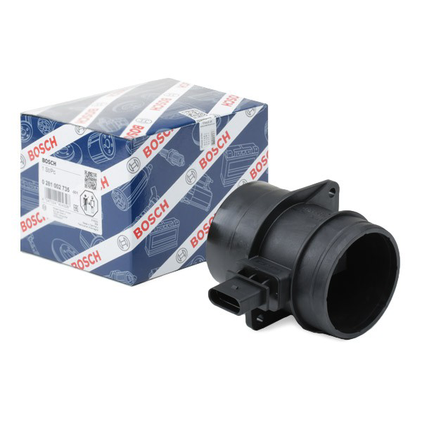 0281002735 Bosch Czujnik przepływu powietrza, przepływomierz powietrza M.A.F.