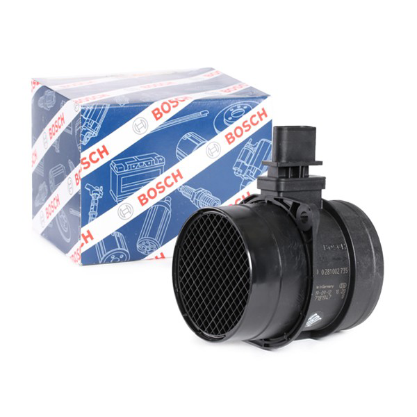 Czujnik przepływu powietrza, przepływomierz powietrza M.A.F. Bosch 0281002735