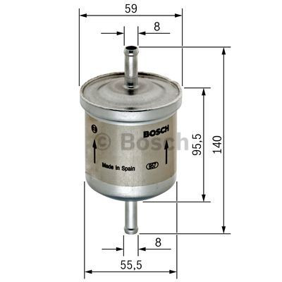 0450905002 Bosch Filtr paliwa