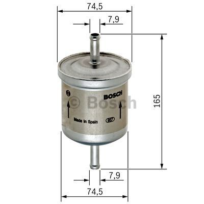 Do koszyka 0450905927 Bosch Filtr paliwa