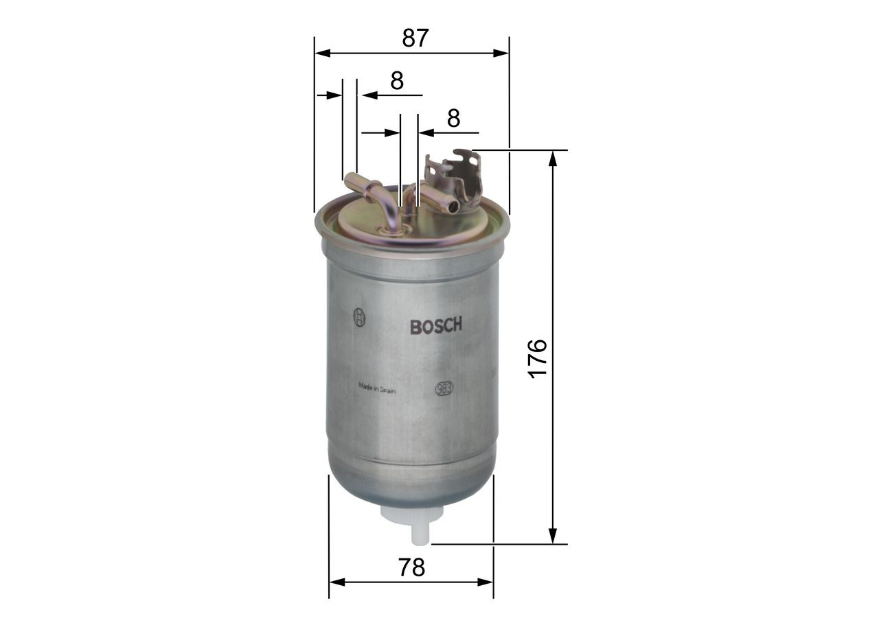 Filtr paliwa Bosch 0450906267 cena, od 13,45 USD