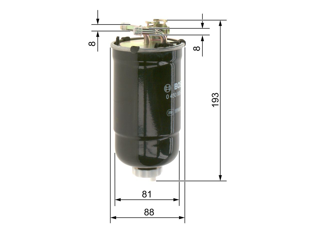 Filtr paliwa 0450906322 Bosch