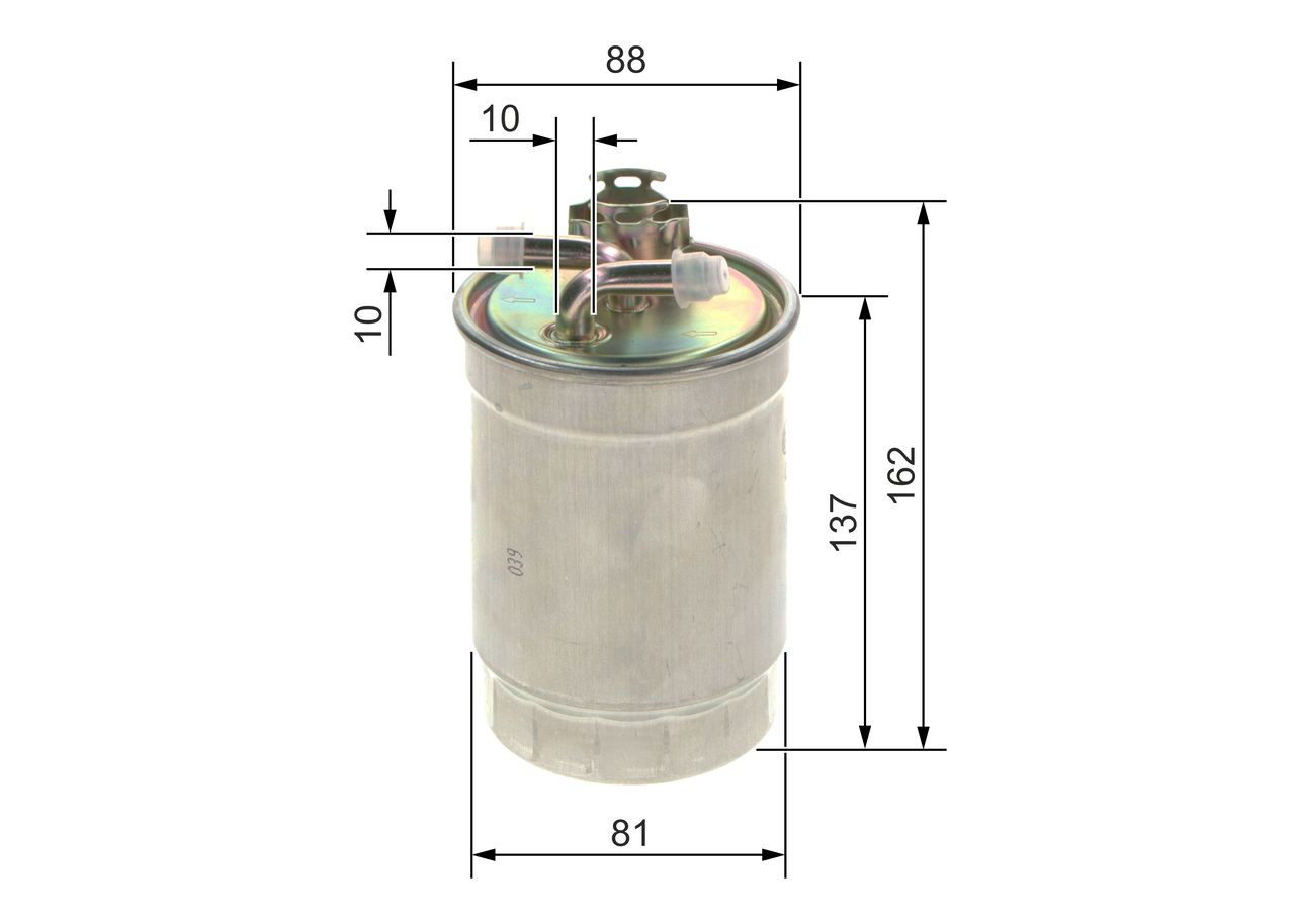 Do koszyka 0450906429 Bosch Filtr paliwa