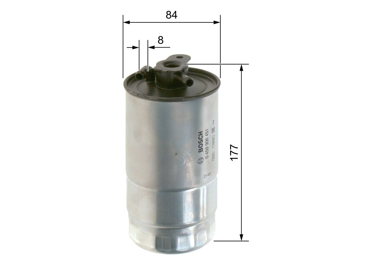 Filtr paliwa 0450906451 Bosch