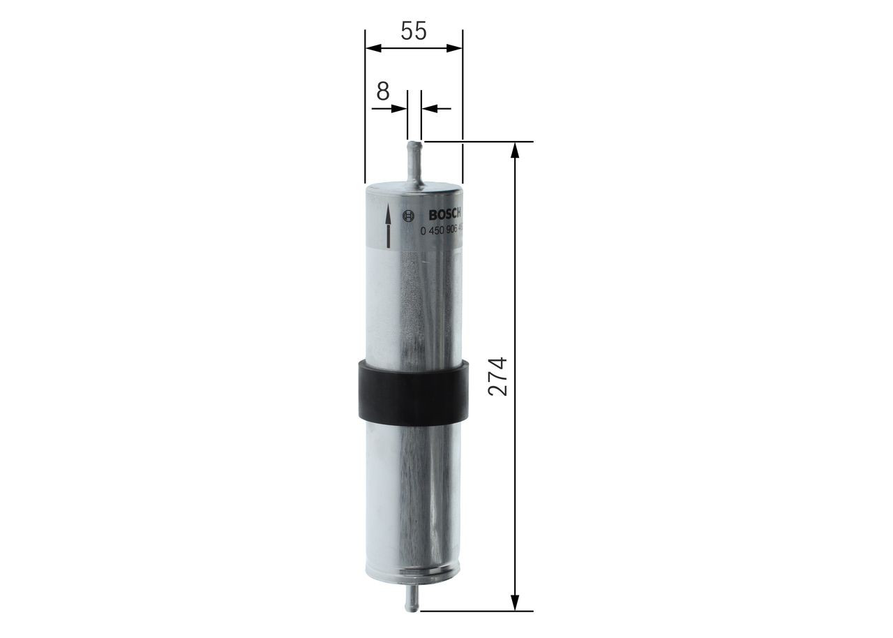 Do koszyka 0450906462 Bosch Filtr paliwa
