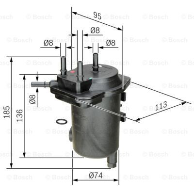 Filtr paliwa 0450907011 Bosch