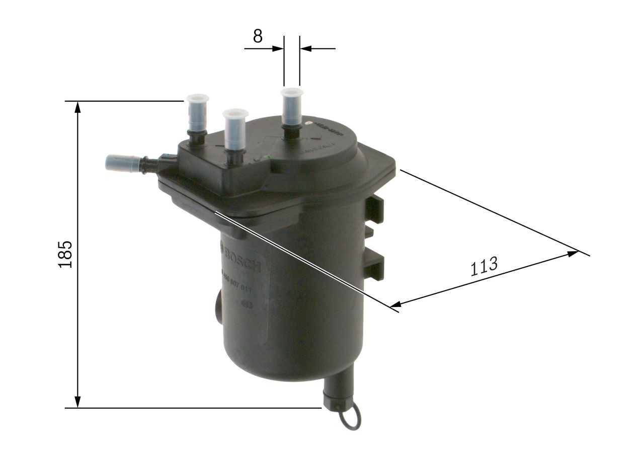 Filtr paliwa Bosch 0450907011 cena, od 25,70 USD